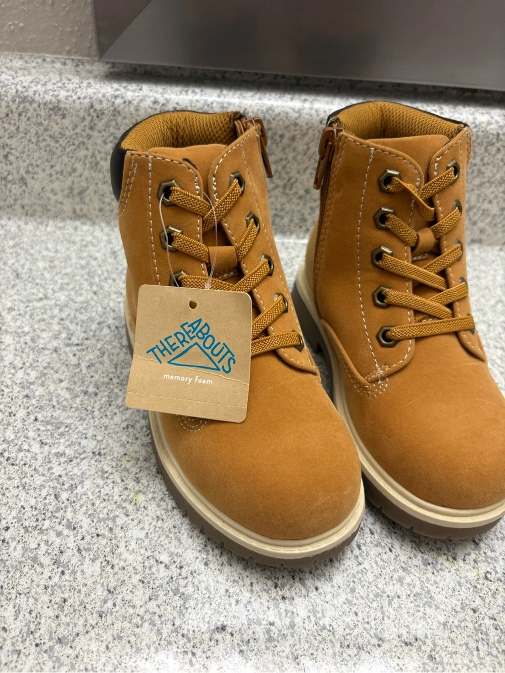 jcpenney Kids Chestnut Lace-Up Ankle Boots